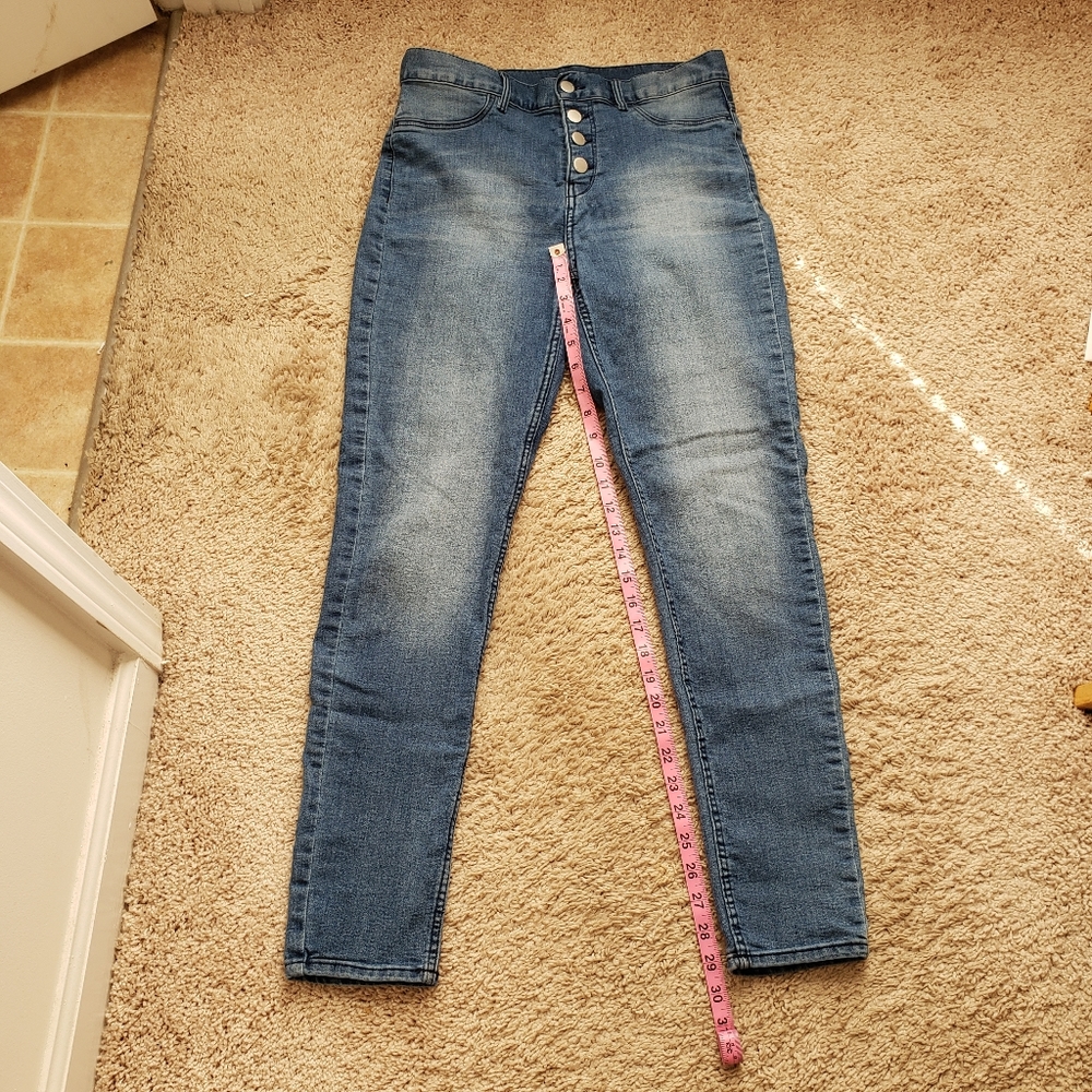 H&M Divided Skinny Stretch Blue Denim Jeans - Picture 4 of 6